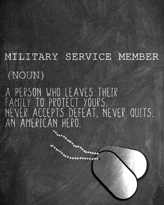 Picture of A MILITARY SERVICE MEMBER