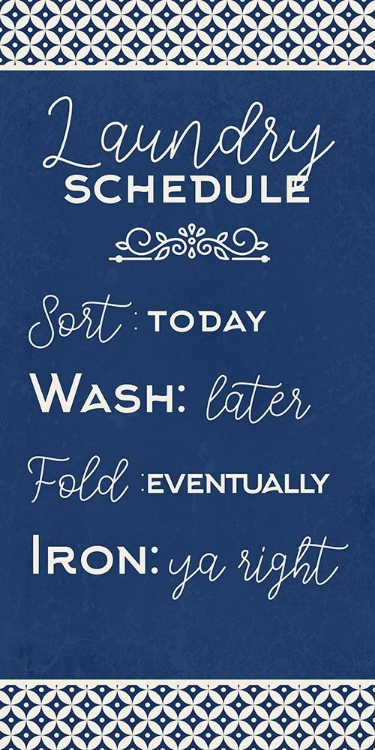 Picture of LAUNDRY SCHEDULE