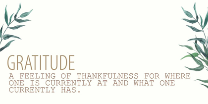 Picture of GRATITUDE DEFINITION