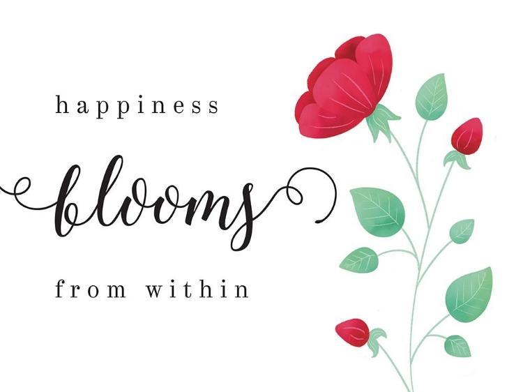 Picture of HAPPINESS BLOOMS FROM WITHIN