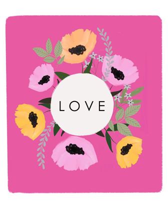 Picture of LOVE FLORALS HOT PINK 1