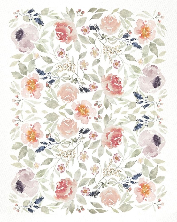 Picture of WATERCOLOR FLORALS PATTERN