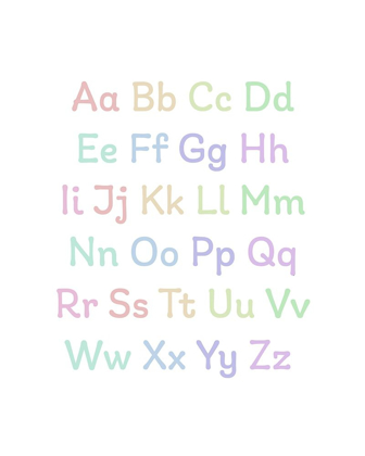 Picture of ALPHABET PASTELS