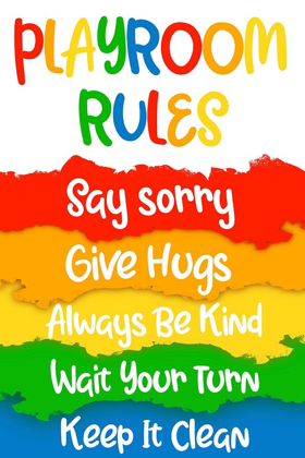 Picture of PLAYROOM RULES