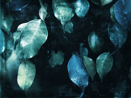 Picture of TEAL HANGING LEAVES