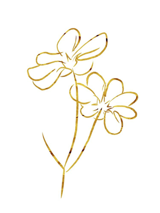 Picture of SIMPLE GOLD FLOWERS 2