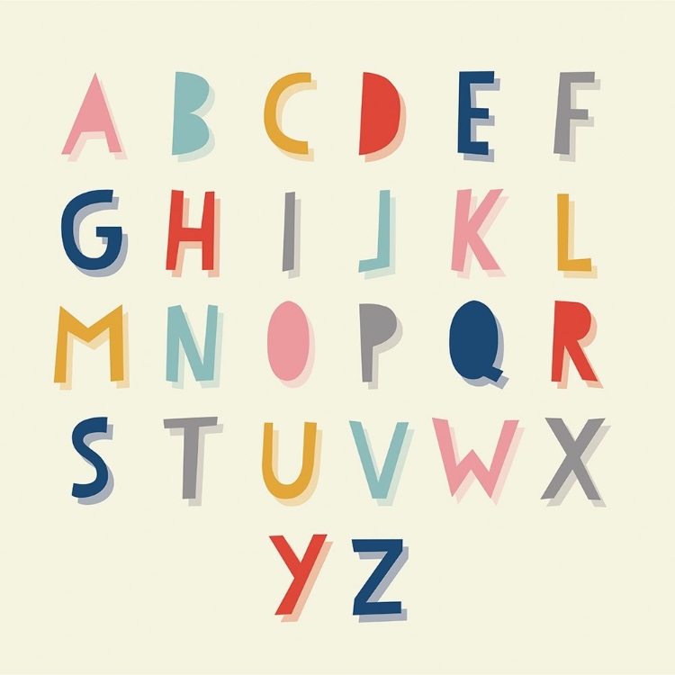 Picture of COLORFUL ALPHABET 1