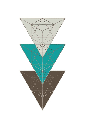 Picture of BEIGE MINT GEOMETRIC 3