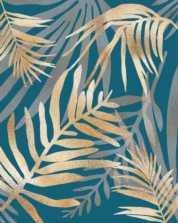 Picture of GLAM LEAVES TEAL