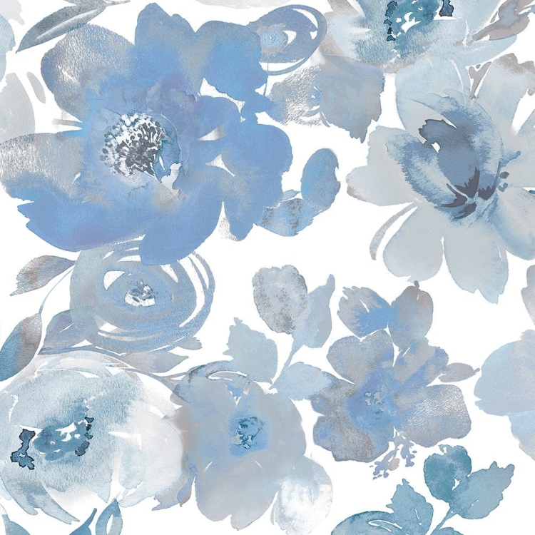 Picture of SPRINGTIME BLUE AND SILVER I