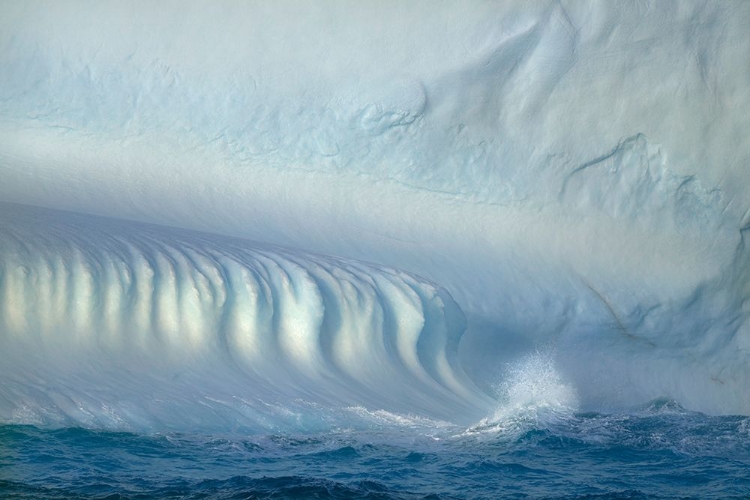 Picture of ANTARCTICA-SOUTH GEORGIA ISLAND-COOPERS BAY ICEBERG AT SUNRISE 