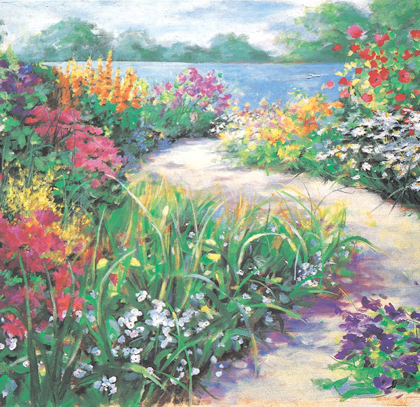 Picture of LAKESIDE FLOWERS I