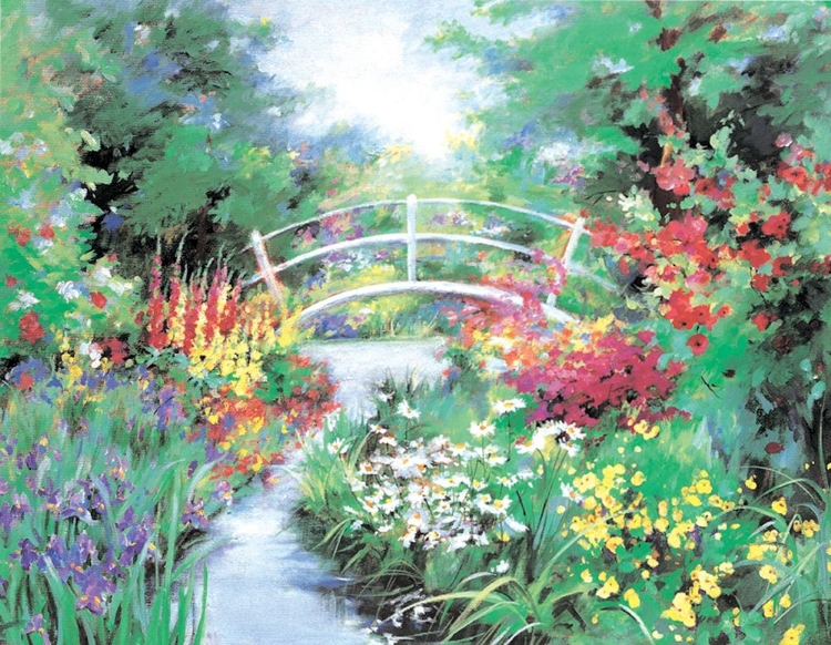 Picture of BRIDGE IN GARDEN