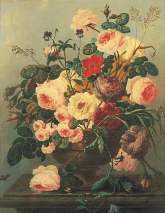 Picture of ANTIQUE FLORAL VASE