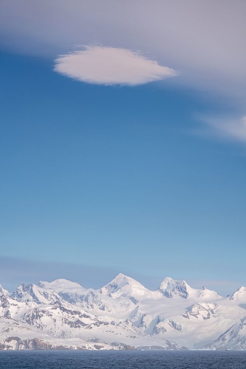 Picture of ANTARCTICA-SOUTH GEORGIA ISLAND HIGH WINDS CREATE LENTICULAR CLOUD 