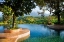 Picture of INDONESIA-JAVA LANDSCAPE WITH POOL AND RICE TERRACES AT RESORT