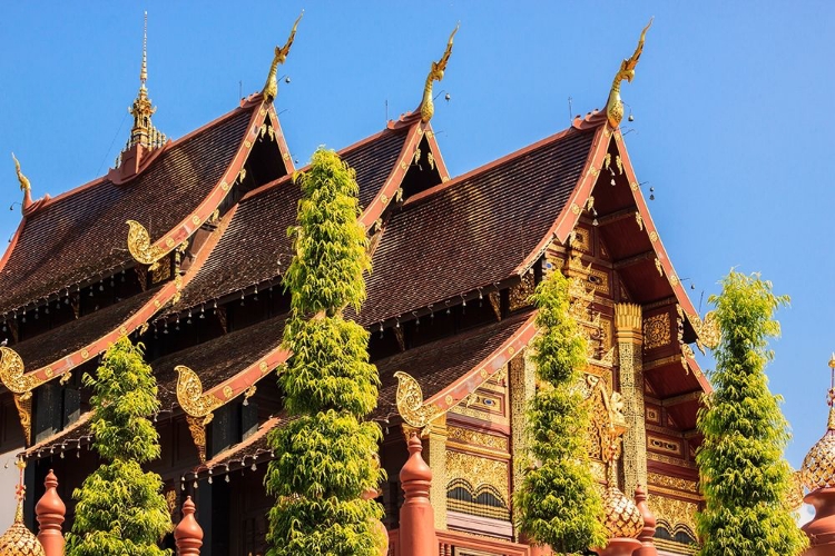 Picture of THAILAND ROYAL PARK RATCHAPHRUEK ROOF OF A TEMPLE