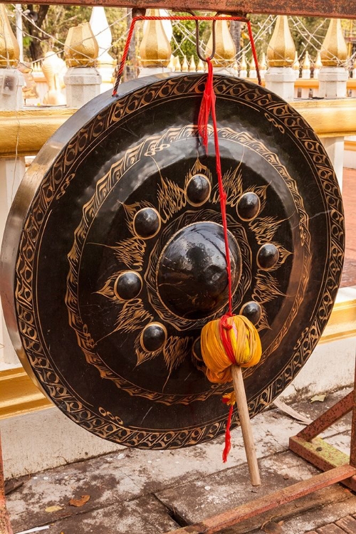 Picture of THAILAND-NONG KHAI GONG IN TEMPLE COURTYARD PHRA THAT BANG PHUAN TEMPLE