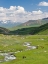 Picture of HORSES ON SUMMER PASTURE THE SUUSAMYR PLAIN-A HIGH VALLEY IN TIEN SHAN MOUNTAINS-KYRGYZSTAN