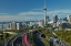 Picture of MOTORWAYS-LIGHTPATH CYCLEWAY-AND SKYTOWER-AUCKLAND-NORTH ISLAND-NEW ZEALAND