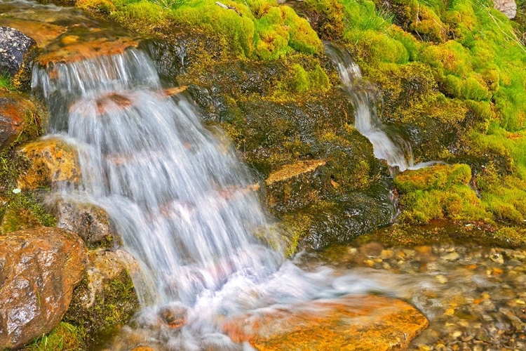 Picture of CANADA-ALBERTA-BANFF NATIONAL PARK CREEK AND WATERFALL SCENIC