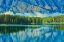 Picture of CANADA-ALBERTA-BANFF NATIONAL PARK REFLECTION OF MT RUNDLE IN TWO JACK LAKE