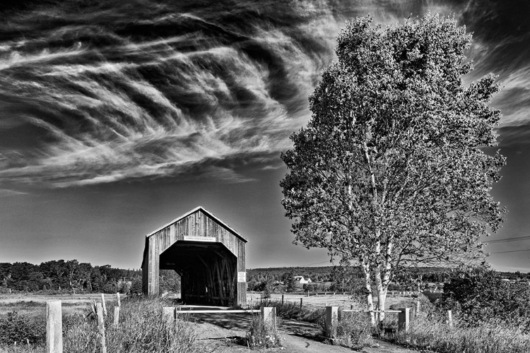 Picture of CANADA-NEW BRUNSWICK-RIVERSIDE-ALBERT SAWMILL CREEK COVERED BRIDGE