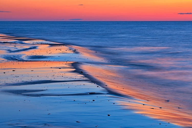 Picture of CANADA-PRINCE EDWARD ISLAND-CABLE HEAD SHORELINE ALONG GULF OF ST LAWRENCE AT SUNSET