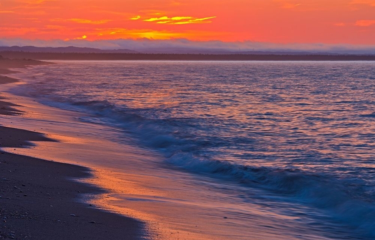 Picture of CANADA-QUEBEC-LONGUE-POINTE-DE-MINGAN SUNRISE ALONG SHORELINE OF GULF OF ST LAWRENCE