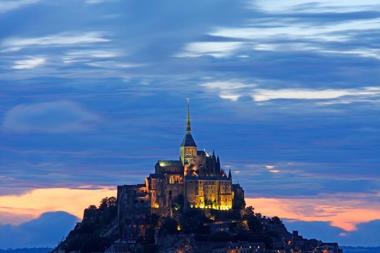 Picture of MONT ST MICHEL-DUSK-NORMANDY-FRANCE