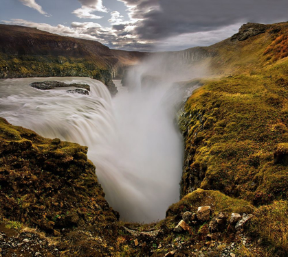 Picture of GULLFOSS WATERFALL ON THE SOUTHERN COAST OF ICELAND