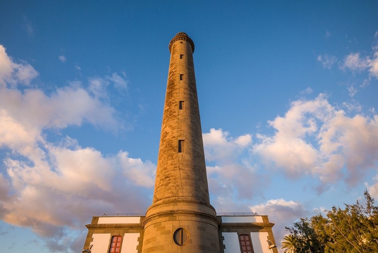 Picture of SPAIN-CANARY ISLANDS-GRAN CANARIA ISLAND-MASPALOMAS-MASPALOMAS LIGHTHOUSE-SUNSET