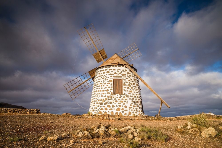 Picture of CANARY ISLANDS-FUERTEVENTURA ISLAND-LA OLIVA-TRADITIONAL WINDMILL