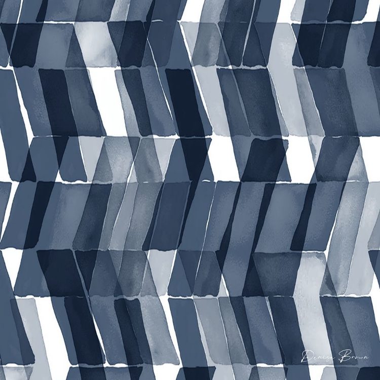 Picture of BLUE GEOMETRIC 2 PANTONE FLAT