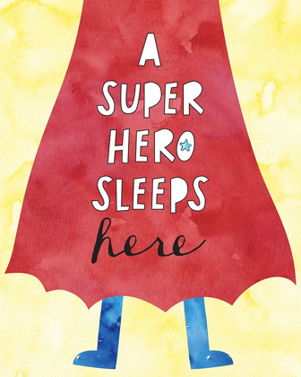 Picture of SUPER HERO SLEEPS HERE