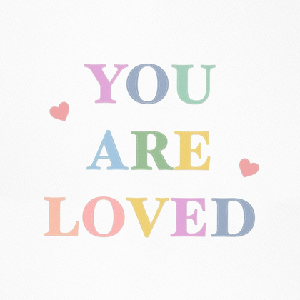 Picture of YOU ARE LOVED FABRIC PASTELS 1