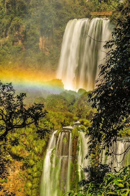 Picture of BRAZIL-IGUAZU FALLS LANDSCAPE OF WATERFALLS 