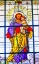 Picture of COLORFUL SAINT JOSEPH FATHER BABY JESUS LILY STAINED GLASS CATHEDRAL PUEBLA-MEXICO 