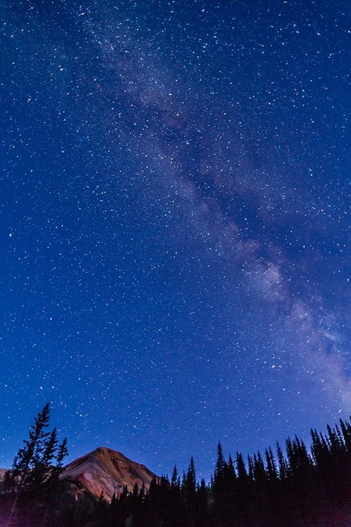 Picture of COLORADO-SAN JUAN MOUNTAINS MILKY WAY AND RED MOUNTAIN PEAK 