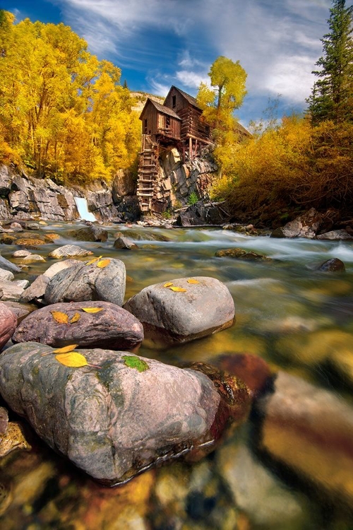 Picture of FALL AT THE CRYSTAL MILL NEAR MARBLE-COLORADO IN THE ROCKY MOUNTAINS