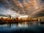 Picture of CHICAGO SKYLINE SHIMMERS AT SUNRISE OVER LAKE MICHIGAN