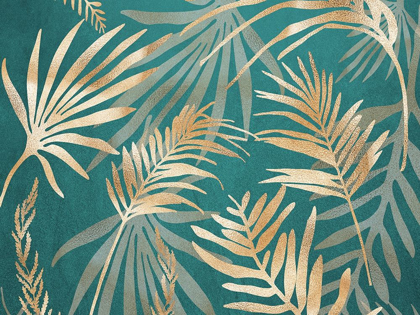 Picture of GLAM LEAVES TEAL 1