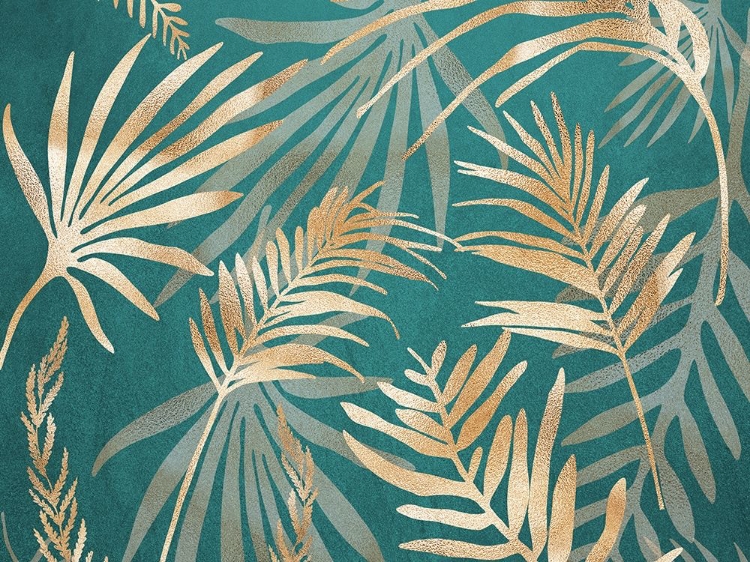 Picture of GLAM LEAVES TEAL 1