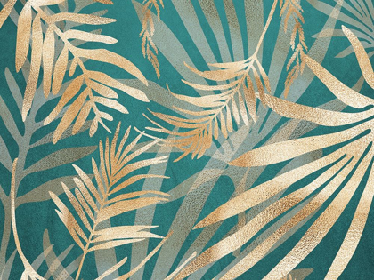 Picture of GLAM LEAVES TEAL 2