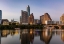 Picture of CITY SKYLINE REFLECTS IN THE COLORADO RIVER IN AUSTIN-TEXAS-USA