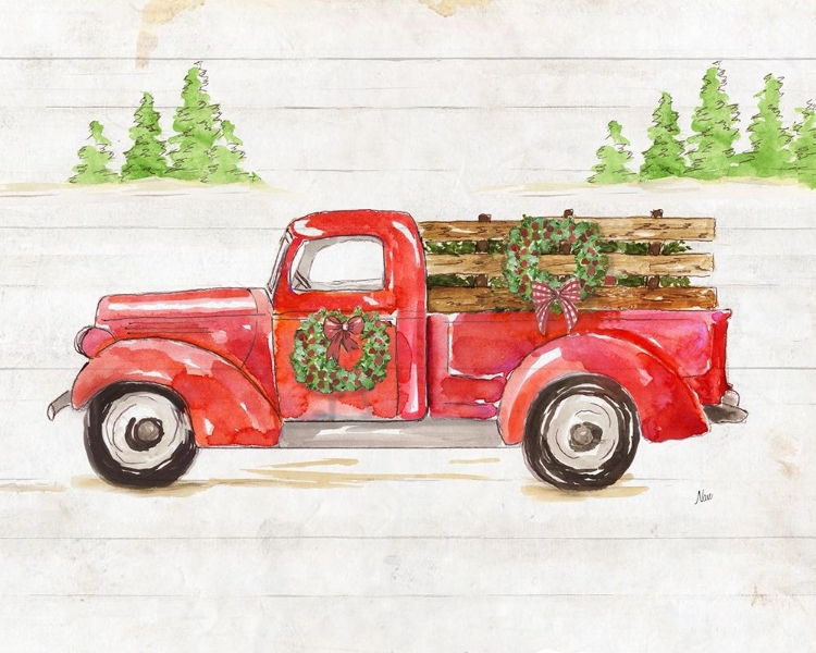 Picture of WATERCOLOR WINTER TRUCK