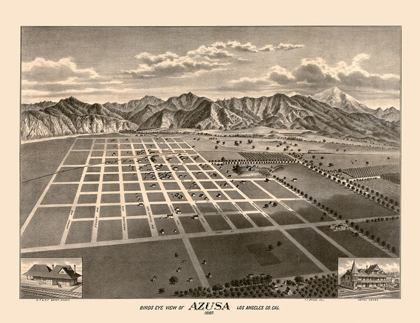 Picture of AZUSA CALIFORNIA - MOORE 1887 