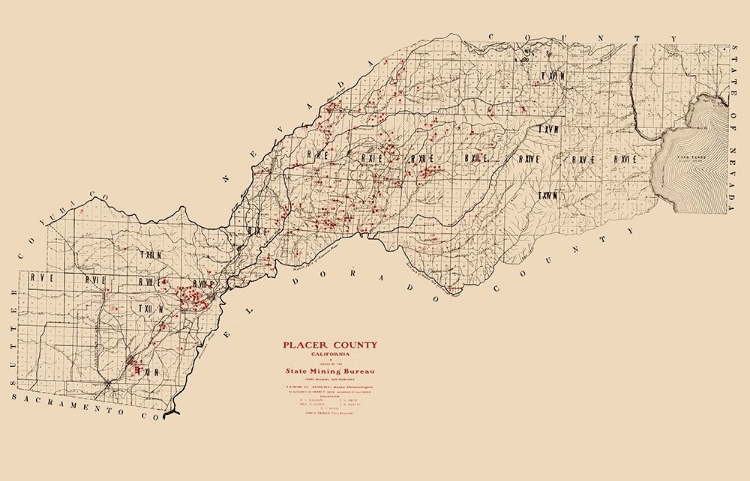 Picture of PLACER COUNTY CALIFORNIA MINING - GAGE 1902 