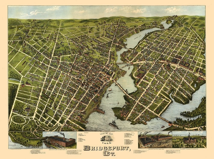 Picture of BRIDGEPORT CONNECTICUT - BAILEY 1875 