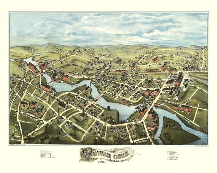 Picture of PUTNAM CONNECTICUT - BAILEY 1877 